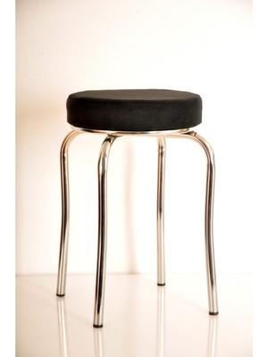 Berawond Siyah Tay Tüyü Profil Tabure Metal Tabure Mutfak Taburesi Kalın Tabure