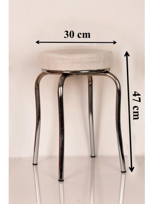 Berawond 10 Lu Beyaz Mutfak Taburesi Profil Tabure Metal Tabure Kalın Tabure Istiflenebilir