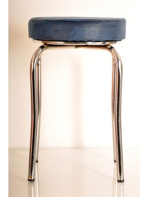 Berawond 2 Adet Lacivert Kumaş Profil Tabure Metal Tabure Mutfak Taburesi Kalın Tabure