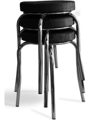 Berawond 3 Adet Siyah Mutfak Taburesi Profil Tabure Metal Tabure Istiflenebilir