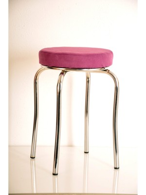 Berawond 8 Adet Pembe Tay Tüyü Profil Tabure Metal Tabure Mutfak Taburesi Kalın Tabure