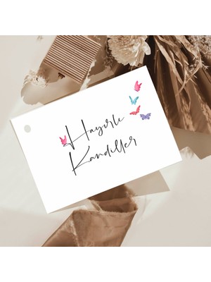 Hsn Hayırlı Kandiller Tebrik Hediye Kartı Delikli 7X10 cm 18 Adet