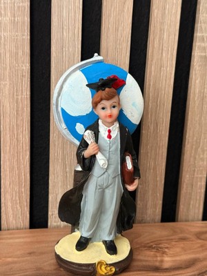 MYK Hediye ve Sanat Atölyesi Erkek Mezuniyet Hediyesi Diploma Biblo Avukat  Hakim  Savcı  Öğretmen  Doktor Dekoratif Erkek Biblo