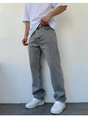 Asit Gri Baggy Pantolon