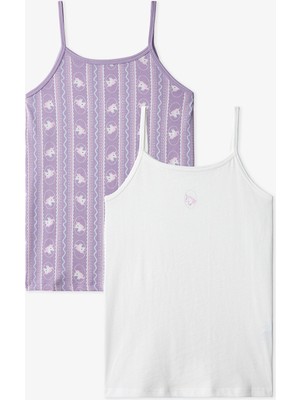 Penti Lila Kız Çocuk Sleepycorn Pamuklu 2'li Atlet