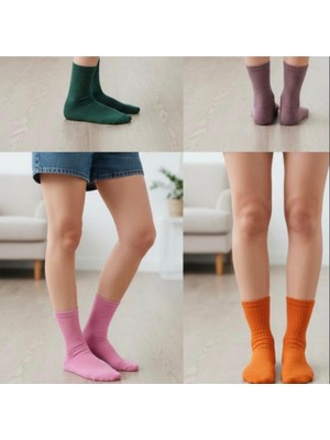 Bemp 4’lü 35-39 Numara Düz Renk Kadın Kolej Çorabı