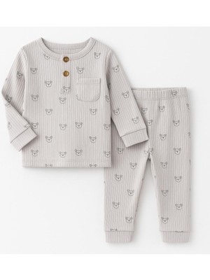 Butik Erkek Bebek %100 Pamuklu Antialerjik Kumaş 2'li Takım