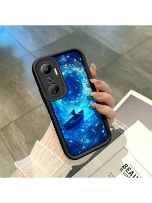 HONTINGA Infinix Hot 20 ile Uyumlu Kılıfı Düşüme Önleyici Basitlik Anti Düşme Kamera Korumali Denizdeki Küçük Tekne Desen Yumuşak Silikon Telefon Kılıfı Kadın ve Erkek Için Uygundur K2-0256