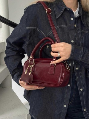 Kadın Handley Model Mini Cüzdan Hediyeli Çapraz El ve Omuz Çantası