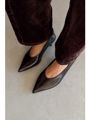 Nope21 Alya Kahverengi Stiletto