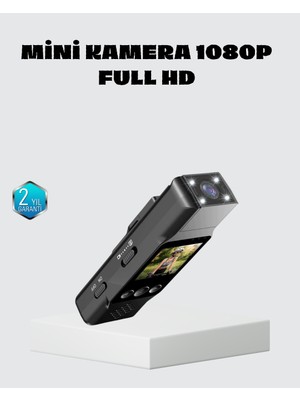 Mini Güvenlik Kamerası 1080P 3mp Fotoğraf 180° Ayarlanabilir Lens USB Şarjlı