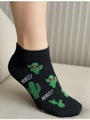 Bemp 4’lü Kaktüs Desenli 35-39 Numara Kadın Soket Çorap