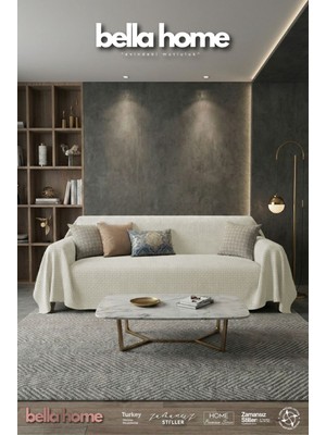 Bella Home Örme Polarlı Koltuk & Kanepe Örtüsü - Yumuşak Dokulu & Modern Tasarım