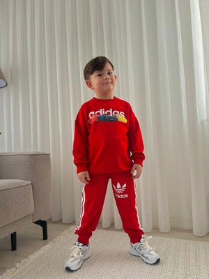 bebexy Arabalı Alt Üst Takım Kırmızı