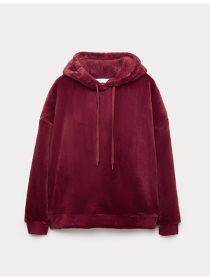 Marks & Spencer Peluş Polar Kapüşonlu Üst