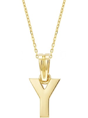 Altın Sepeti Altın Y Harfi Kolye