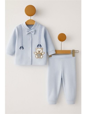 Butik Erkek Bebek %100 Pamuklu Alt - Üst 2'li Takım
