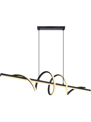 Özcan Aydınlatma 1431-1AS-19 Helical Uzun Sarkıt Siyah