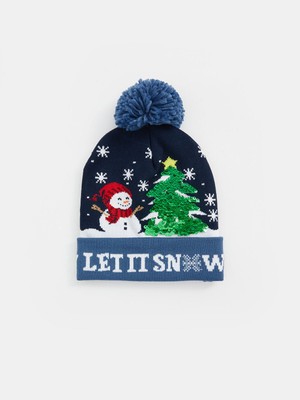 Lc Waikiki Yeni Sezon Yılbaşı Temalı Erkek Çocuk Bere