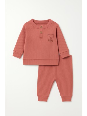 Butik Erkek  Bebek %100 Pamuklu Alt - Üst 2'li Takım