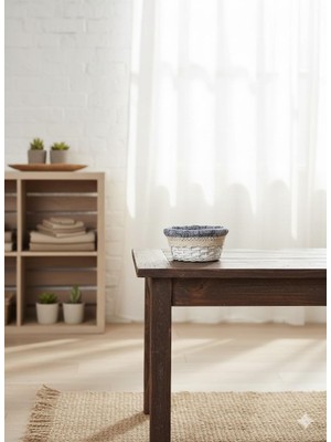 Panalı Doğal Hasır Organize Sepet – 20X20X8 cm