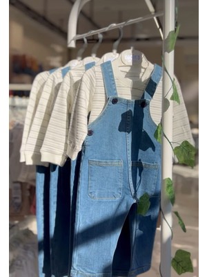 Necix Çizgili Salopet 2 Li Erkek Takım