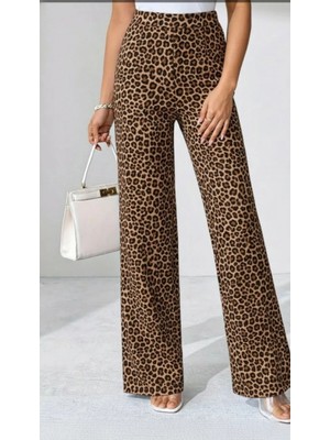 Marsilyan- Kadın Yüksek Bel Paçaya Doğru Geniş Dalgıç Pantolon