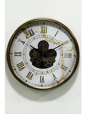 VaLume Metal, 60CM Çarklı Duvar Saati