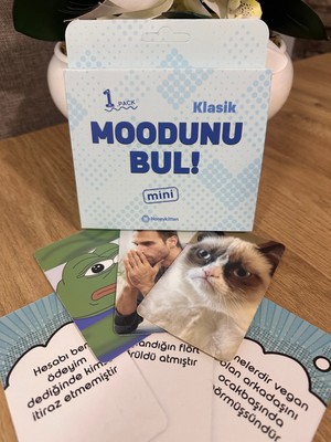 LUXMON Moodunu Bul Mini Klasik Kart Oyunu 1.paket 41 Kart