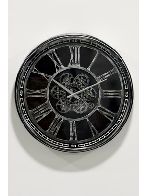 VaLume Metal, 60 cm Çarklı Duvar Saati