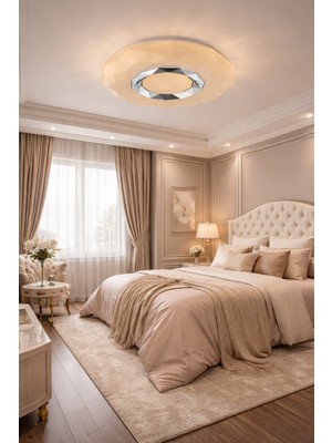 Esslight Mekik 40 cm LED Plafonyer Avize 3 Renk Işık Modlu (Beyaz / Sarı / Gün Işığı)