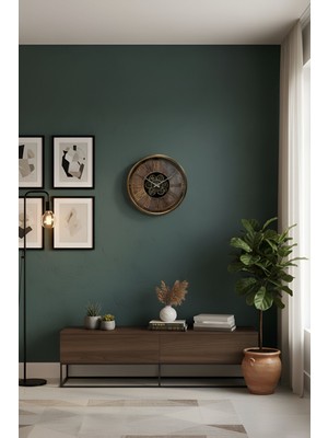 VaLume Metal, 60 cm Çarklı Duvar Saati