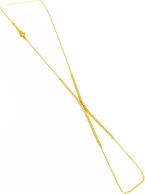 Mistik Silver 1,5 mm Suyolu Gümüş Şahmeran Bileklik - Gold Renk