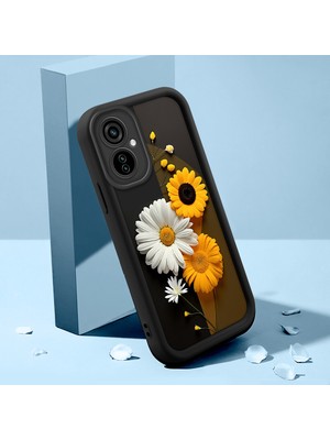 HONTINGA Tecno Camon 19 Neo ile Uyumlu Kılıfı Düşüme Önleyici Basitlik Anti Düşme Kamera Korumali Güzel Kelebek Siyah Desen Yumuşak Silikon Telefon Kılıfı Kadın ve Erkek Için Uygundur K2-0251