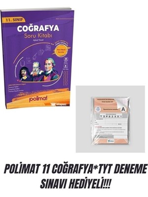 Polimat Yayınları Polimat 11 Coğrafya*tyt Deneme Sınavı Hediyeli!!!