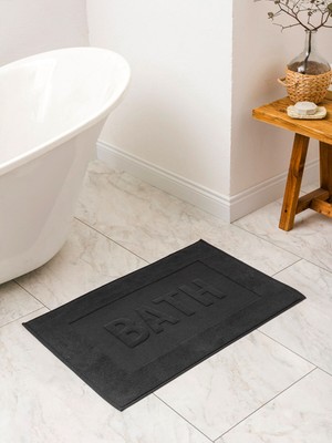 Lc Waikiki Yeni Sezon Yazı Nakışlı Banyo Paspası 50X80 cm