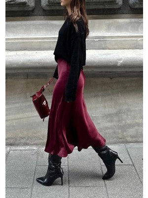 Leilaa Midi Boy Saten Etek