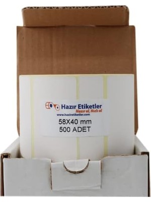 Storemax Hazır Al Hızlı Al Eko Termal Terazi Etiketi 58MM x 40MM Ruloda 500 Adet 40MM Çapında Direk Termal Transfer Etiketi