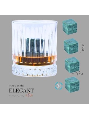 Storemax Doğal Granit Mermer Viski Taşı 4’lü Özel Seri Sertifikalı