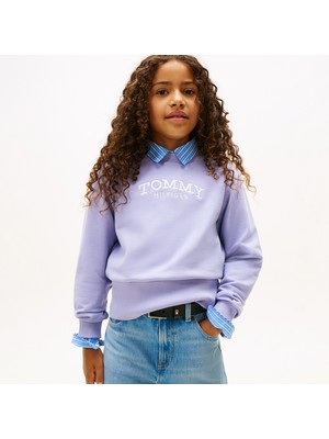 Tommy Hilfiger Crew Neck Çocuk Mavi SWEATSHIRT.C5U