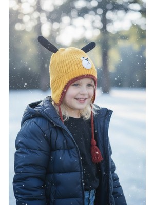 Kitti Erkek Çocuk Bere Içi Polarlı Bere (4-8 Yaş)