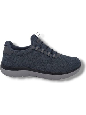 Zerhan 4344 Unisex Füme Çorap Model File Hafif Taban Loafer Spor Ayakkabı