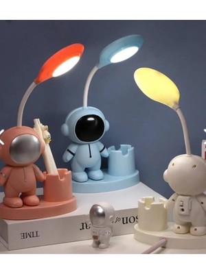 River World Kalemlik ve Masa Lambası LED Astronot Modelli