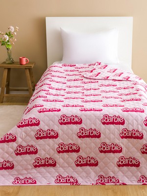 Lc Waikiki Yeni Sezon Barbie Baskılı Tek Kişilik Yatak Örtüsü 160X220 cm