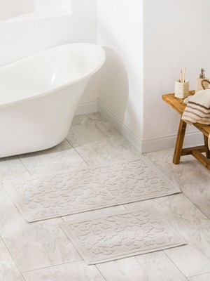 Lc Waikiki Yeni Sezon Çiçek Desenli Banyo Paspası Seti 2'li