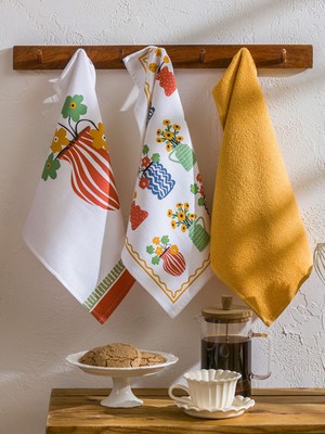 Lc Waikiki Yeni Sezon Baskılı Kurulama Bezi 3'lü 40X50 cm