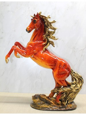 Erseyy Polyester Şahlanmış At Figürü