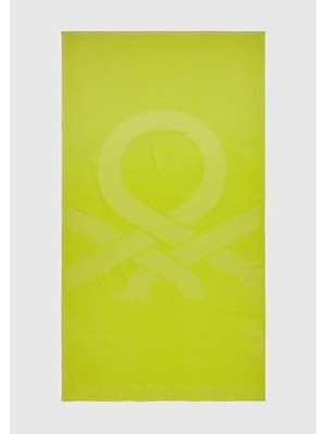 Colors Of Yetişkin Logo Baskılı Deniz Havlusu Yeşil Standart