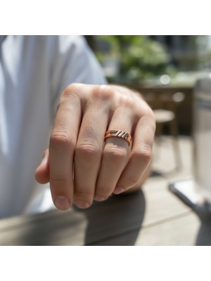 Sevil Gülgün Atelier Manyetik Mıknatıslı Saf Bakır Erkek Yüzüğü - Eklem Ağrıları ve Enerji Dengesi