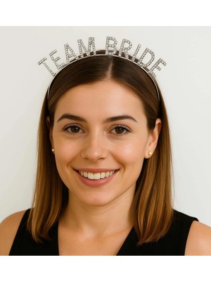 Gümüş Renk Team Bride Taç Plastik – Gelin ve Nedime Tacı FLZR-RS34